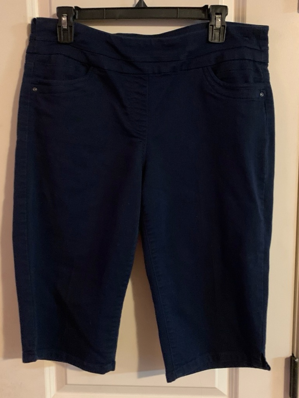 Navy Pull-On Bermuda shorts